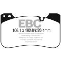 DP42331R Bremsbeläge YELLOWSTUFF EBC Brakes für BMW M5 F90 M5 Competition F90 M8 Coupe F92 M8 Competition Coupe F92 M8 Convertible F91 M8 Competition Convertible F91 M8 Gran Coupe F93 M8 Competition Gran Coupe F93 X5 M X5 M Competition X6 M X6 M Competiti
