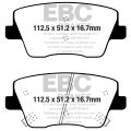 DPX2344 Brake Pads ULTIMAX2 EBC Brakes for Hyundai Hyundai Portugal Kauai N Kona N i30 N PD-2