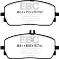 DPX2390 Bremsbeläge ULTIMAX2 EBC Brakes für Mercedes-Benz CLA Shooting Brake X118 CLA180 CLA Shooting Brake X118 CLA200 CLA Shooting Brake X118 CLA220 CLA Shooting Brake X118 CLA180D CLA Shooting Brake X118 CLA200D CLA Shooting Brake X118 CLA220D EQA EQA 