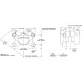 Wilwood 120-3842 Dynalite Single IIIA Universal Lug Mount Caliper 2 Pistons