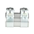 Edelstahl-Rohrverbinder SS304 für Abgasanlage mit Schellen FMIC.EU 51mm 2