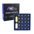 Aluminium wheel nuts FMIC.Pro M12x1.5 Blue 20 pcs. tapered 