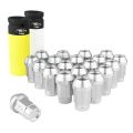 Aluminium wheel nuts FMIC.Pro M12x1.5 Silver 20 pcs. tapered 