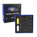 Aluminium wheel nuts FMIC.Pro M14x1.5 Black 20 pcs. tapered 