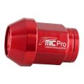 Forged aluminum wheel nut FMIC.Pro M12x1.25 Red 1 pc. conical through-hole 7075-T6 