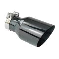 Edelstahl Auspuffblende Endrohr Fmic.Pro 100mm Schwarz Anschluss 50mm