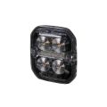 Warning Position Light Beacon LED Purelux Ultra Slim Square Amber / Red 60mm 12V 24V 8W