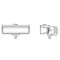 LED Worklight Purelux Road Black MF160 16 cm 12W Wide Beam 
