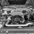 Top Mount Intercooler Kit Bracket for Nissan Patrol Y61 with BMW M57 3.0d D2 D3 engine IOD Performance-5