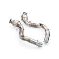 Downpipe BMW M5 F90 mit Katalysatoren  HJS 300 CPSI EURO 6