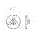 Axial Pull Radiator Cooling Fan SPAL 12V VA26-AP70/LL-60S 280 MM