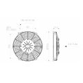 Axial Pull Radiator Cooling Fan SPAL 12V VA07-AP12/C-58S 225 MM