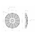Axial Pull Radiator Cooling Fan SPAL 12V VA11-AP8/C-29S 255 MM