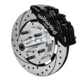 Wilwood 140-10738 Forged Dynapro 6 Front Brake Kit Hub 12.19 Drilled Black for Cadillac Chevrolet GMC Pontiac