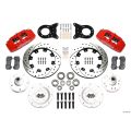 Wilwood 140-12947-DR Forged Dynapro 6 Big Brake Front Brake Kit 12.19 Drilled Red for Ford