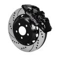 Wilwood 140-13886-D AERO6 Big Brake Vorderrad-Bremskit 14.00 Gebohrt Schwarz für Ford