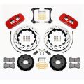 Wilwood 140-13886-DR AERO6 Big Brake Front Brake Kit 14.00 Drilled Red for Ford