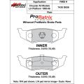 Brake Pads Wilwood 150-10-D0658K BP-10 D658 Street Performance Racing Pads .61