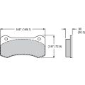 Brake Pads Wilwood 150-28-6620K BP-28 6620 High-Temperature Racing Pads .80