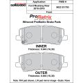 Brake Pads Wilwood 150-30-D1793K BP-30 D1793 High-Temperature Racing Pads .645