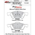 Brake Pads Wilwood 150-D0857K PM ProMatrix D857 Street Performance Racing Pads .70