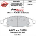 Brake Pads Wilwood 150-D0931K PM ProMatrix D931 Street Performance Racing Pads .65