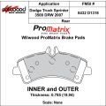 Brake Pads Wilwood 150-D1318K PM ProMatrix D1318 Street Performance Racing Pads .785