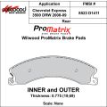 Bremsbeläge Wilwood 150-D1411K PM ProMatrix D1411 Street Performance Racing Pads .775