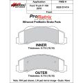 Brake Pads Wilwood 150-D1414K PM ProMatrix D1414 Street Performance Racing Pads .715