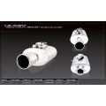 Oval body muffler XForce with Varex system 15,24cm x 25,4cm x 38,1cm