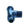 T-Stück adapter 3/4 NPT zu AN12 Blau