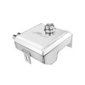 2L Aluminium Alloy Polished Radiator Overflow Surge Tank & Oil Tank Can JRspec