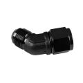 Adapter AN10 45' female-male coupler hose fitting Black