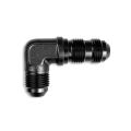 Adapter AN10 JIC bulkhead 90' male fuel hose fitting Black
