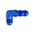 Adapter AN10 JIC bulkhead 90' male fuel hose fitting Blue