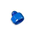 Adapter AN10 female to AN6 male JIC reducer hose fitting Blue