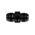 AN10 AN- 10 Adapter male-male with Inline port 1/8 NPT Fuel Oil Pressure Black