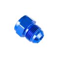 Adapter AN12 male to AN10 female JIC reducer hose fitting Blue