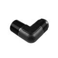 Adapter AN4-1/4 NPT 90' male-male coupler hose fitting Black