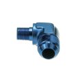 AN4 - 3/8 NPT 90' Fitting Adapter Mänlich-Mänlich Blau