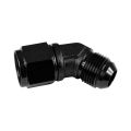Adapter AN4 45' female-male coupler hose fitting Black