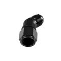 Adapter AN4 45' female-male coupler hose fitting Black