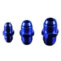 AN4 MALE to AN4 MALE JIC hose fitting adapter Blue