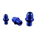 AN -4 AN4 JIC Flare to M8x1.5 metric male to male hose fitting adapter Blue