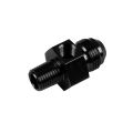 AN6 AN -6 to 1/4 NPT inline 1/8 NPT fuel oil adapter Black