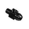 AN6 AN -6 to 3/8 NPT inline 1/8 NPT fuel oil adapter Black
