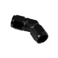 Adapter AN6 45' female-female coupler hose fitting Black