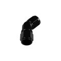 Adapter AN6 45' female-female coupler hose fitting Black