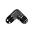 Adapter AN6 90' male-male coupler hose fitting Black