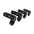 Adapter AN8 JIC bulkhead 90' male fuel hose fitting Black